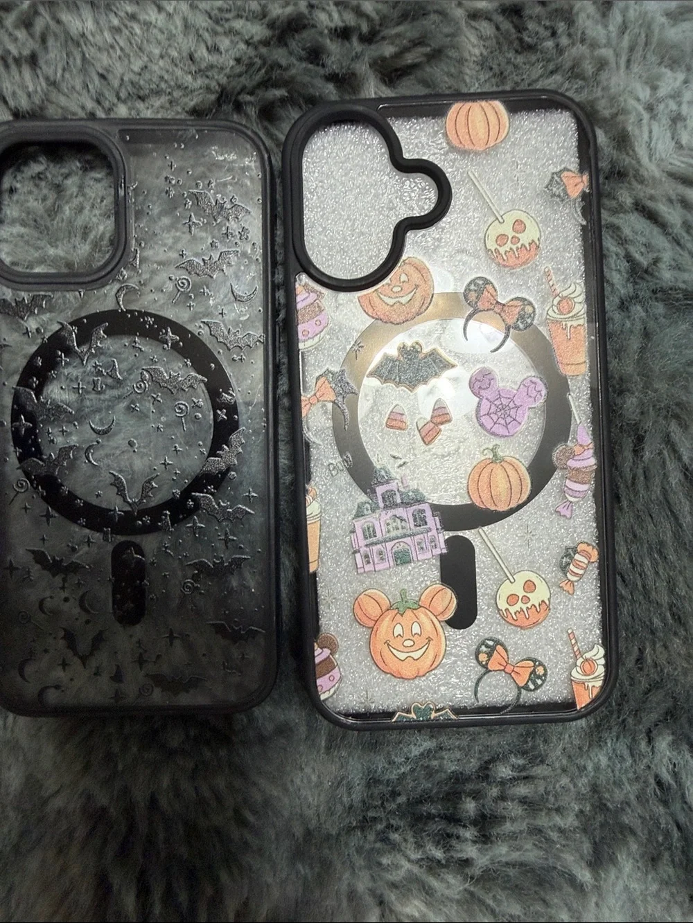 Assorted Clear Floral & Patterned iPhone Cases – Clear/Black